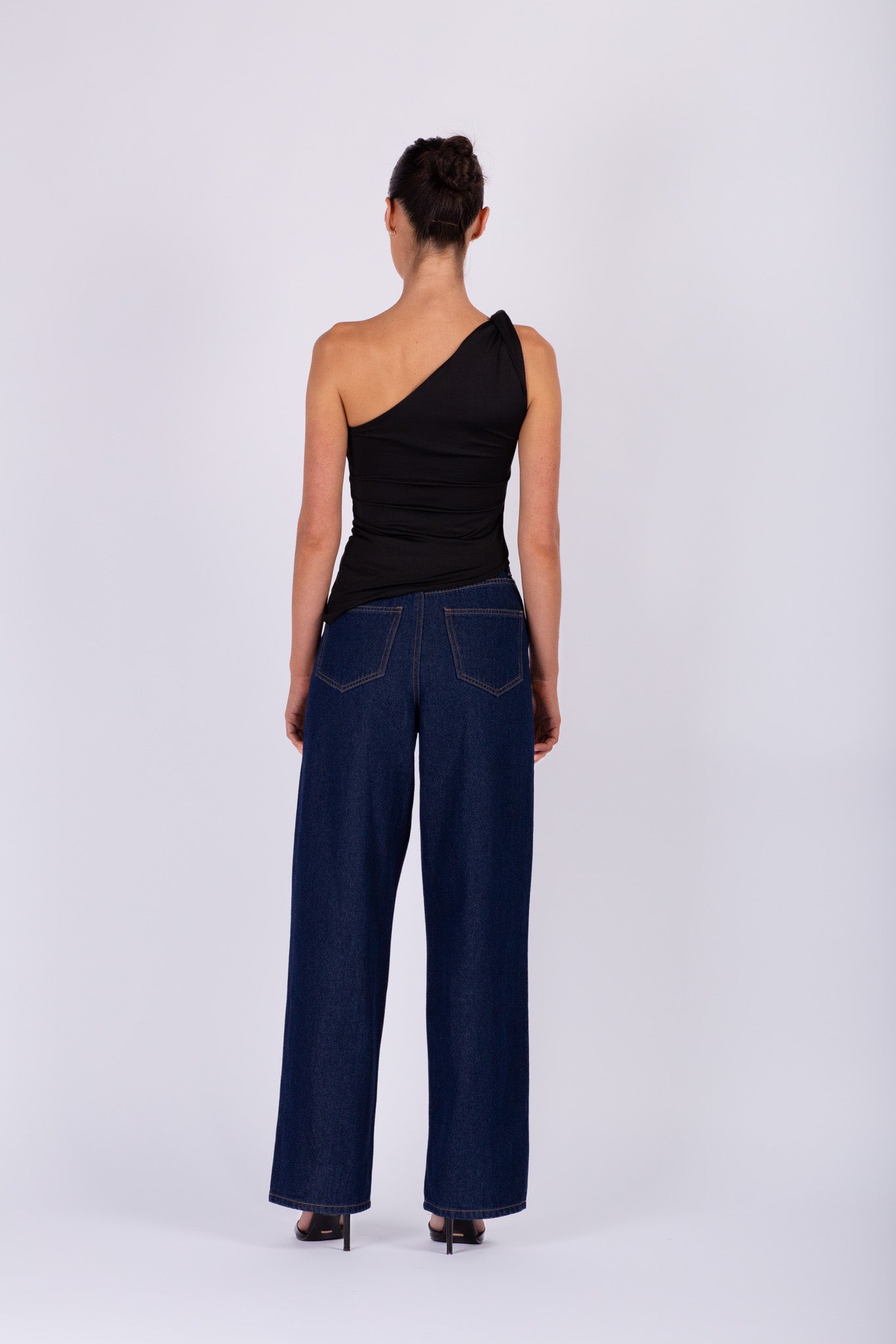 Black One Shoulder Top