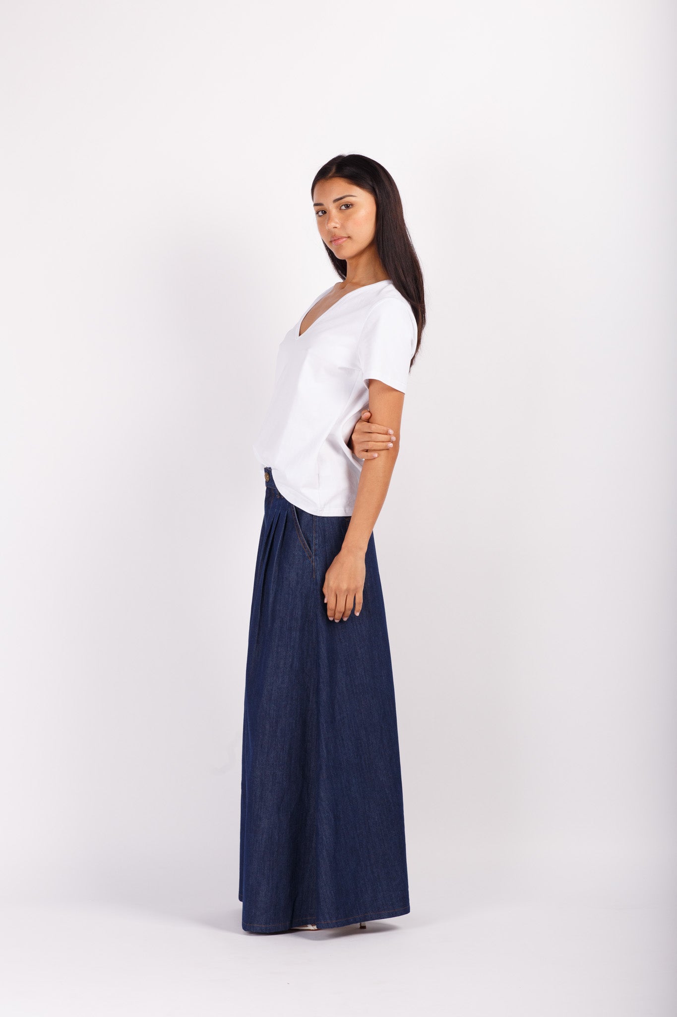 Maxi Denim Skirt