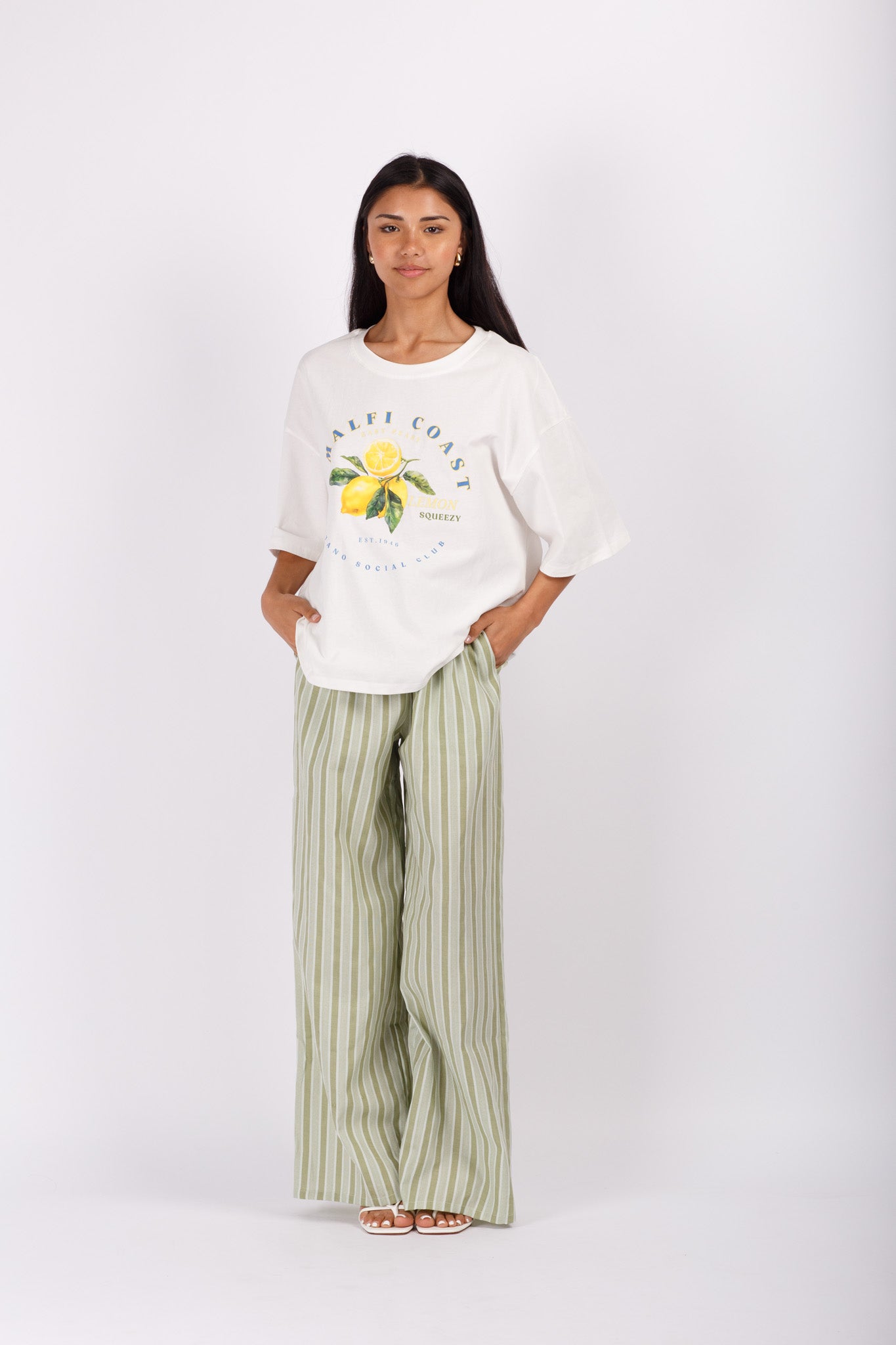 Amalfi Lemon Print Tee