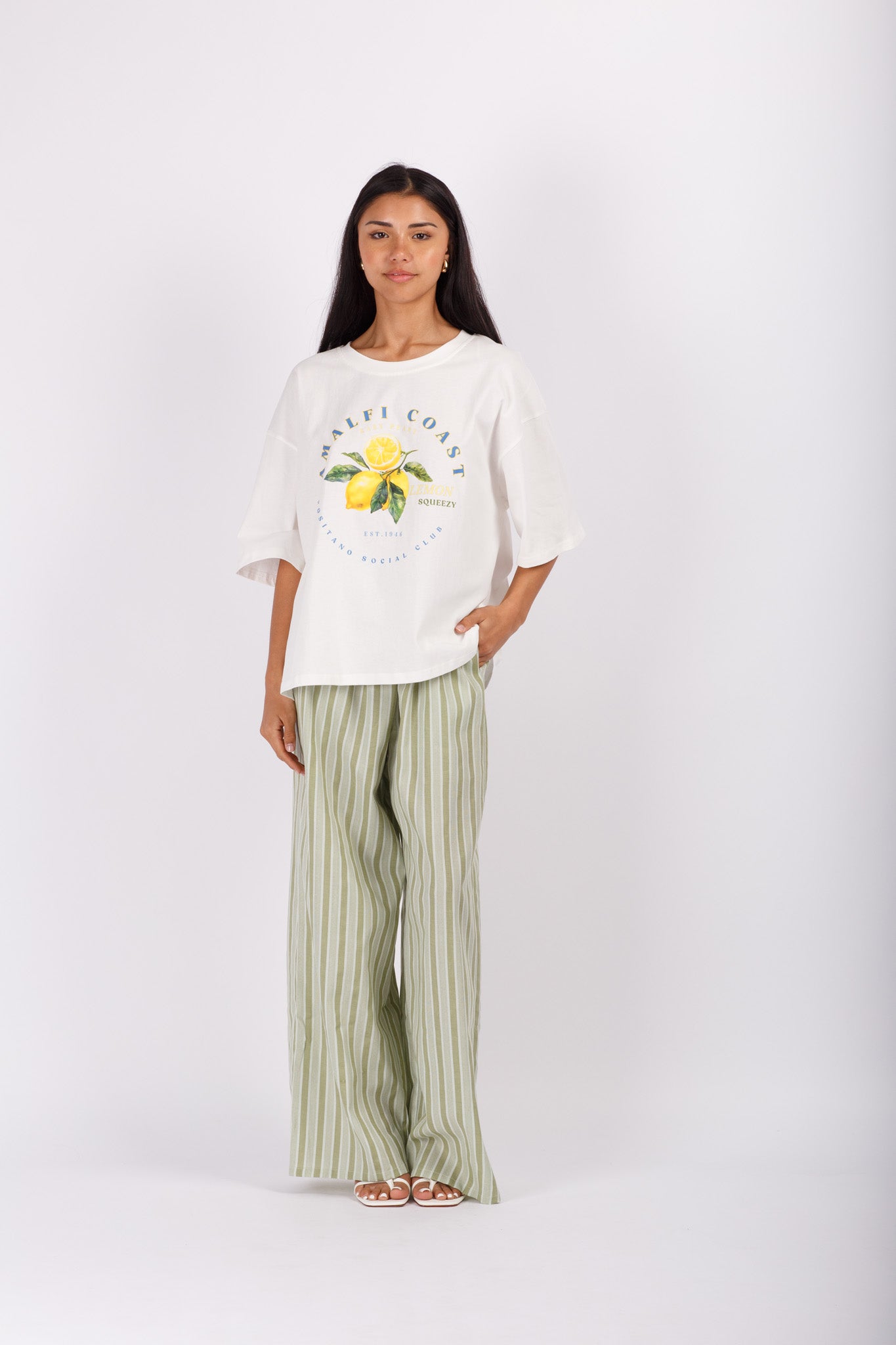 Amalfi Lemon Print Tee