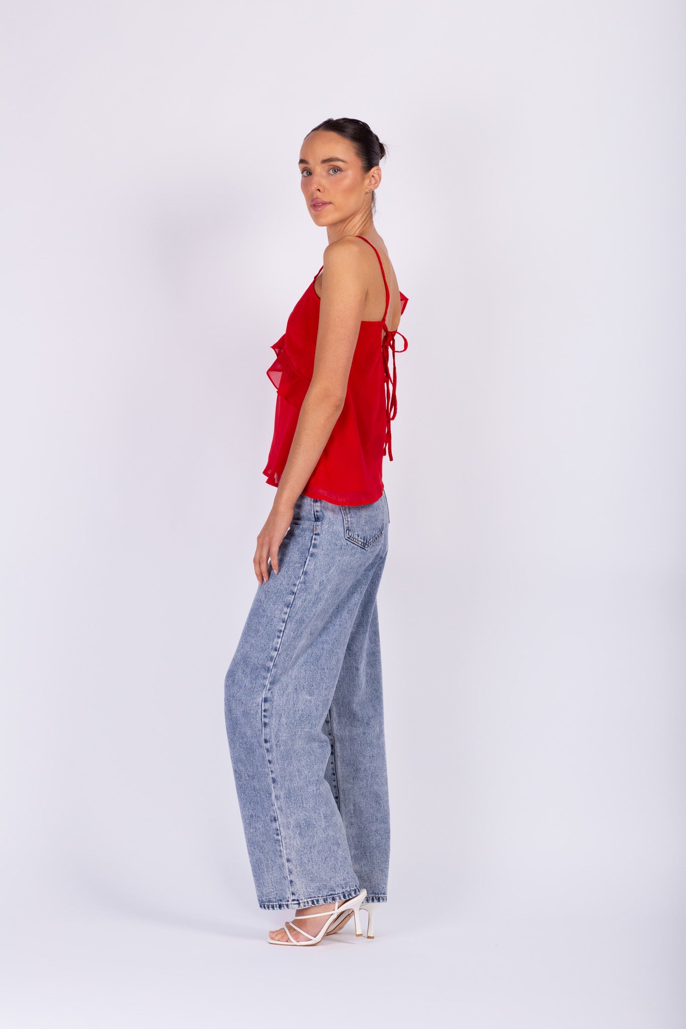 Red Frill Top