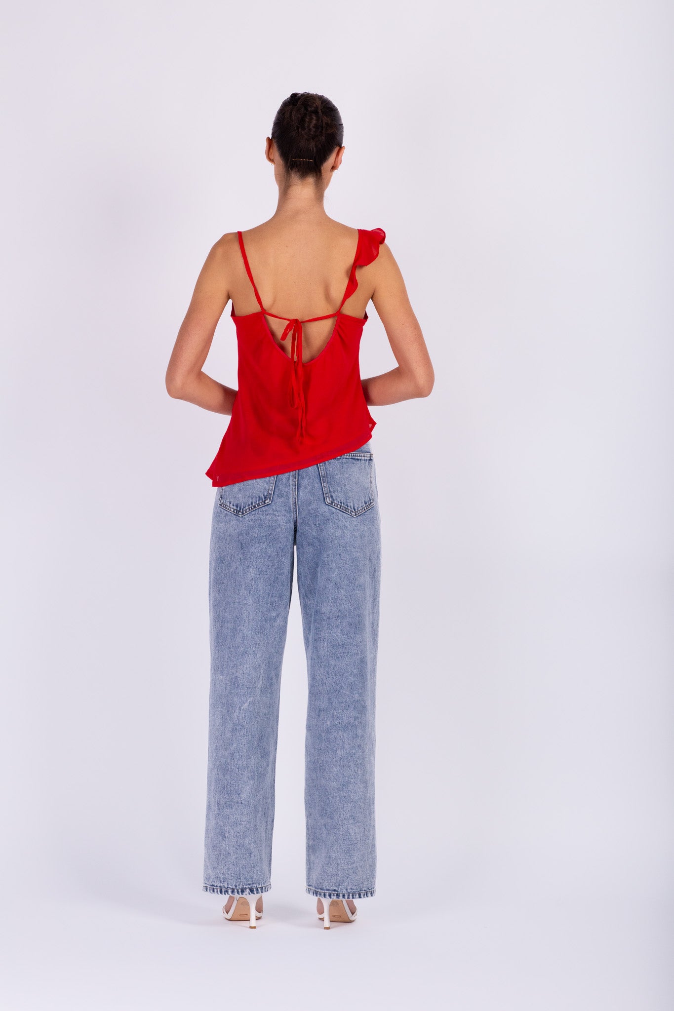 Red Frill Top