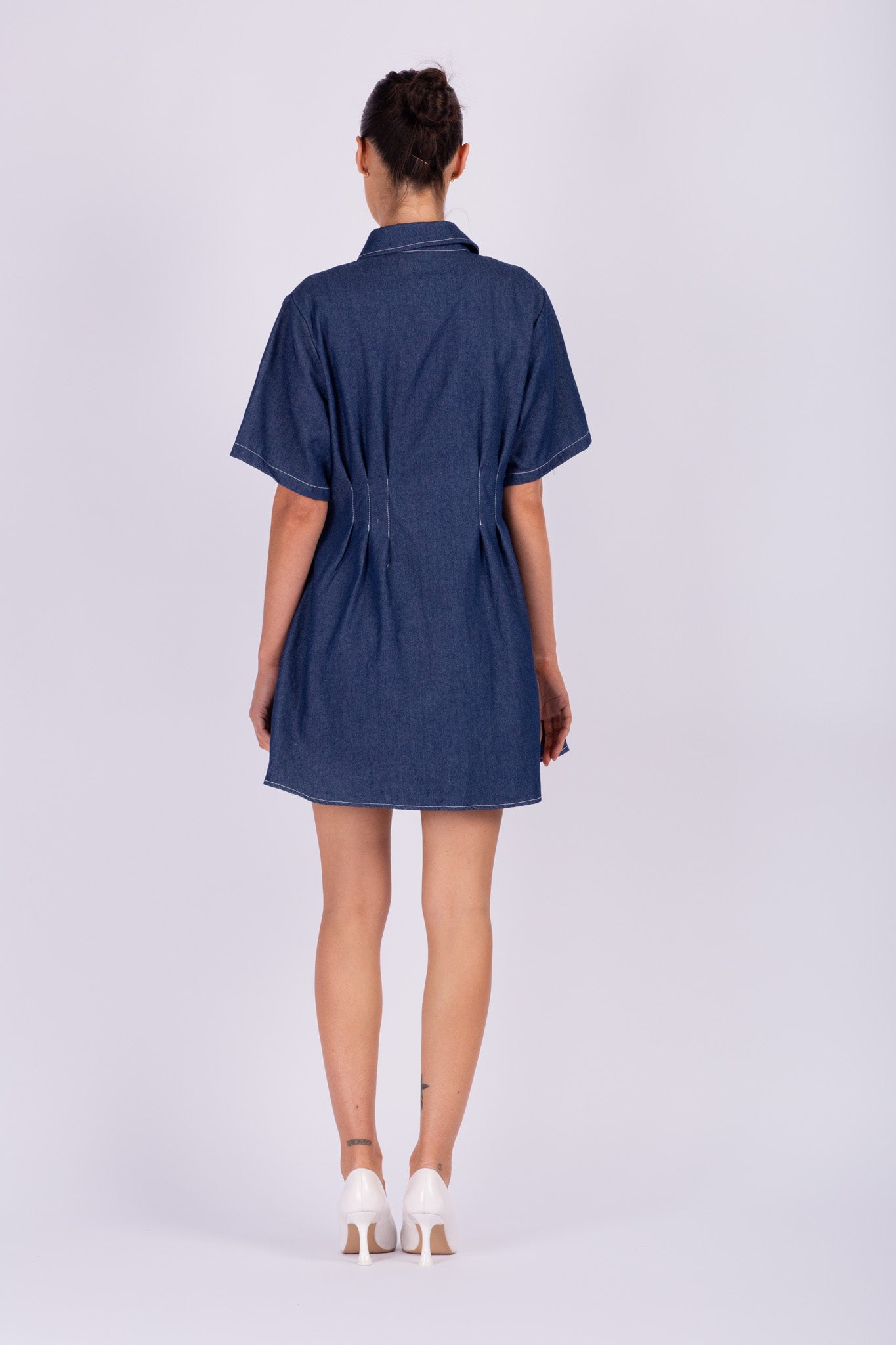 Blue Denim Shirt Dress