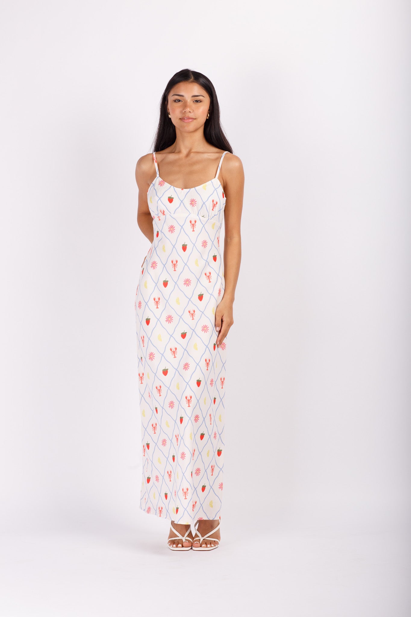 Sea Print Maxi Dress