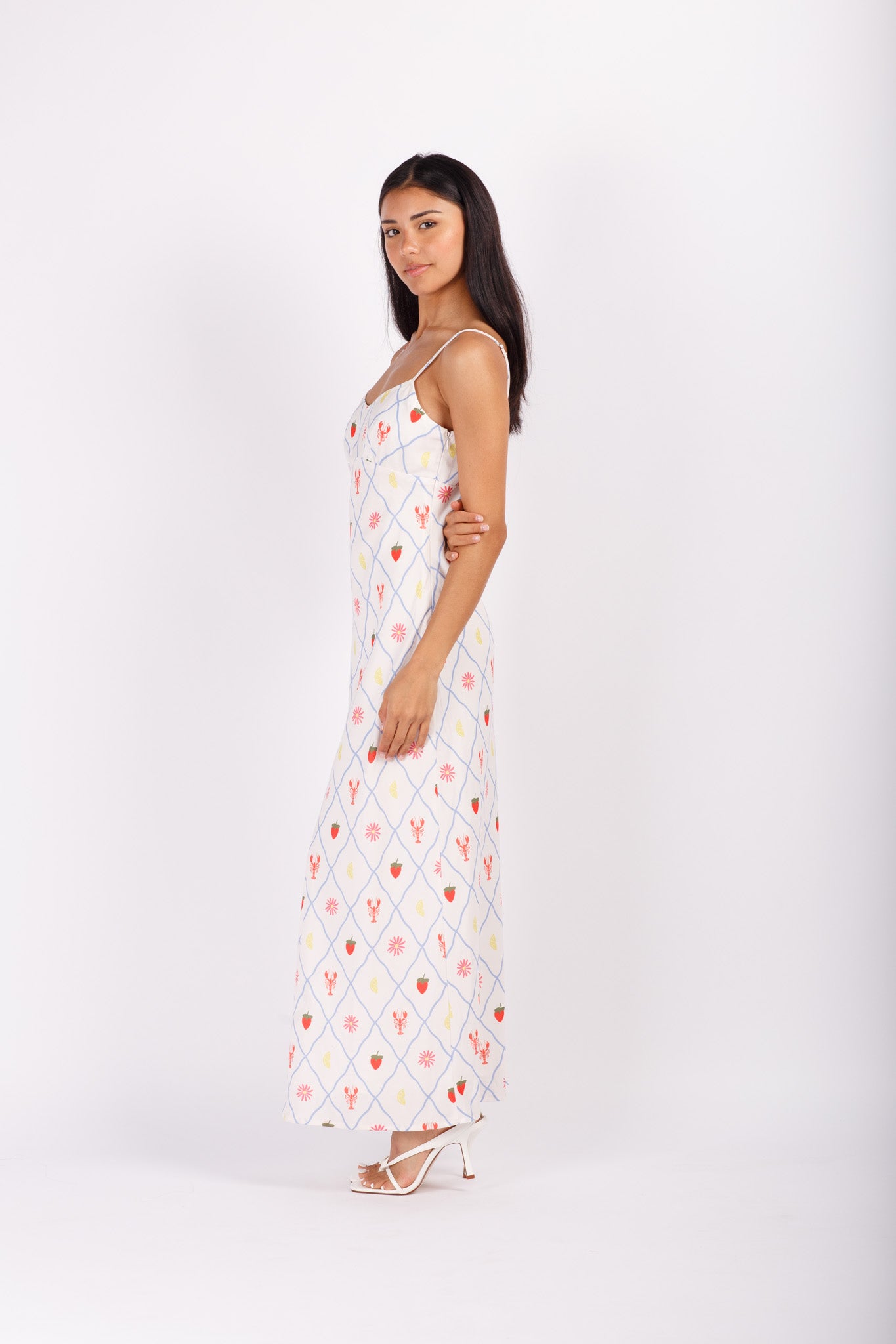 Sea Print Maxi Dress