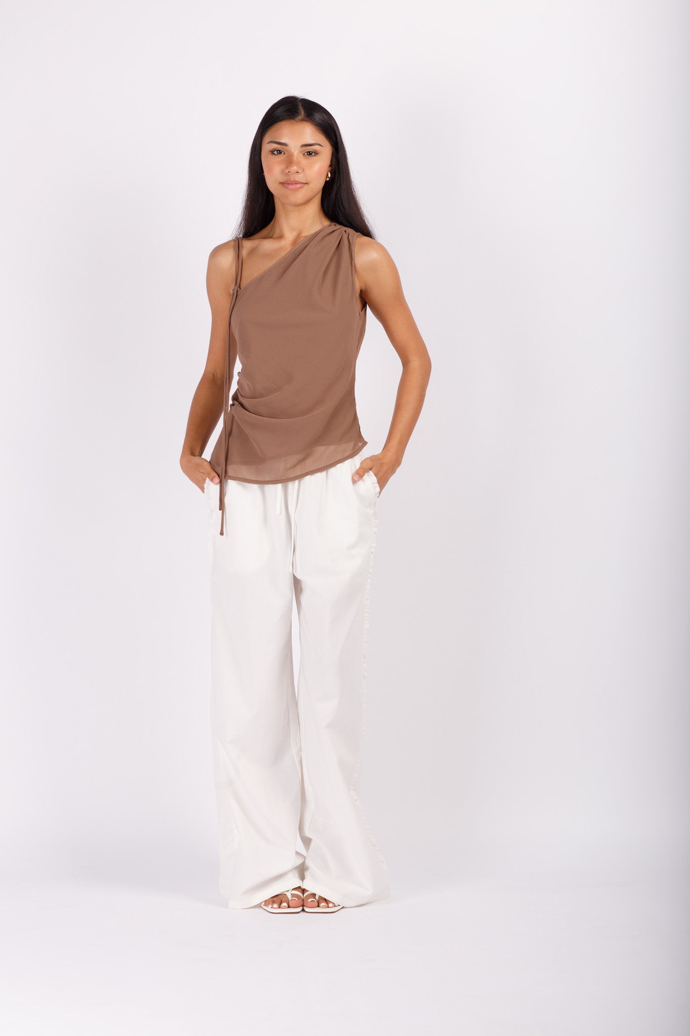 Mocha Chiffon Top