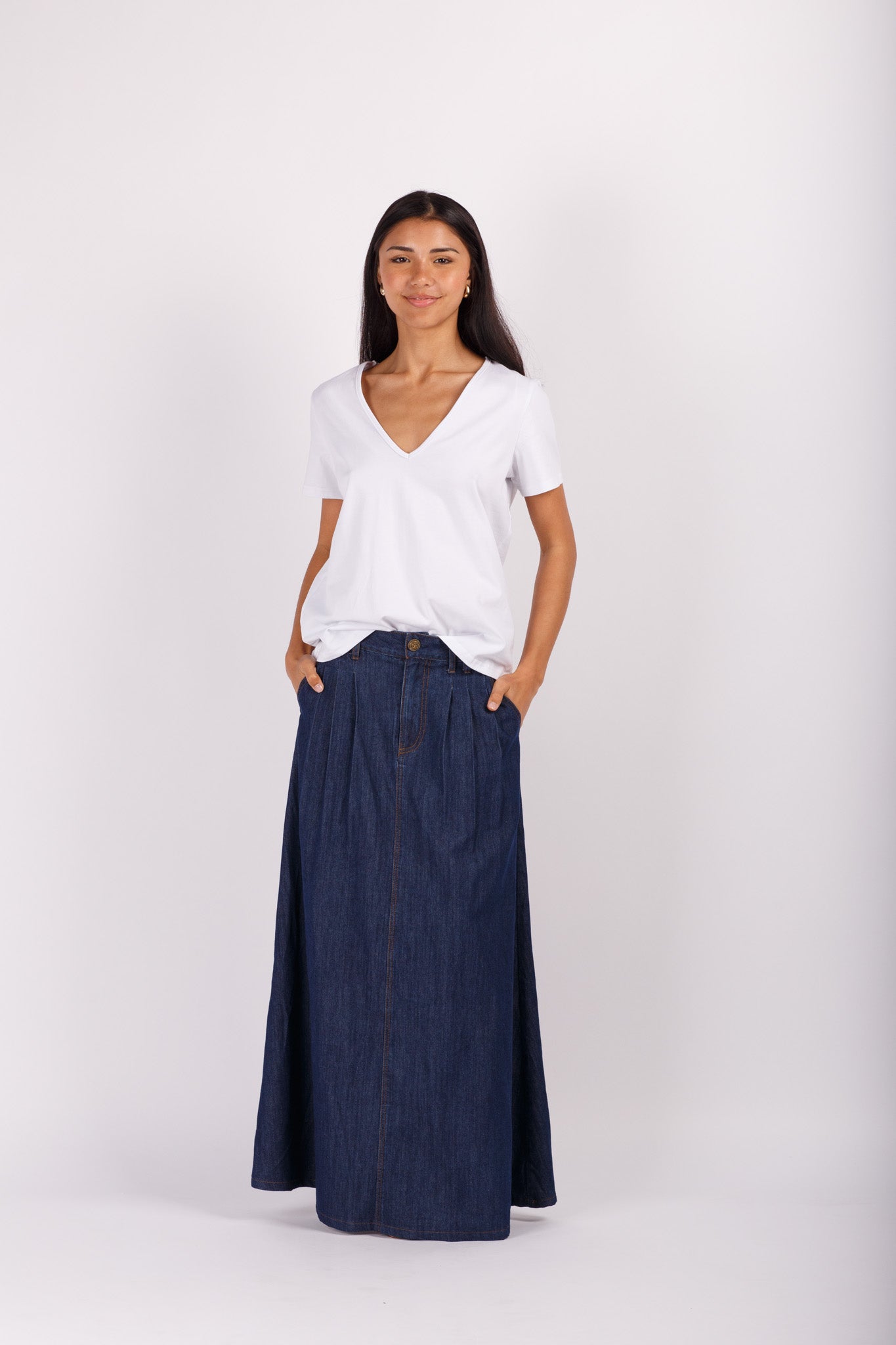 Maxi Denim Skirt