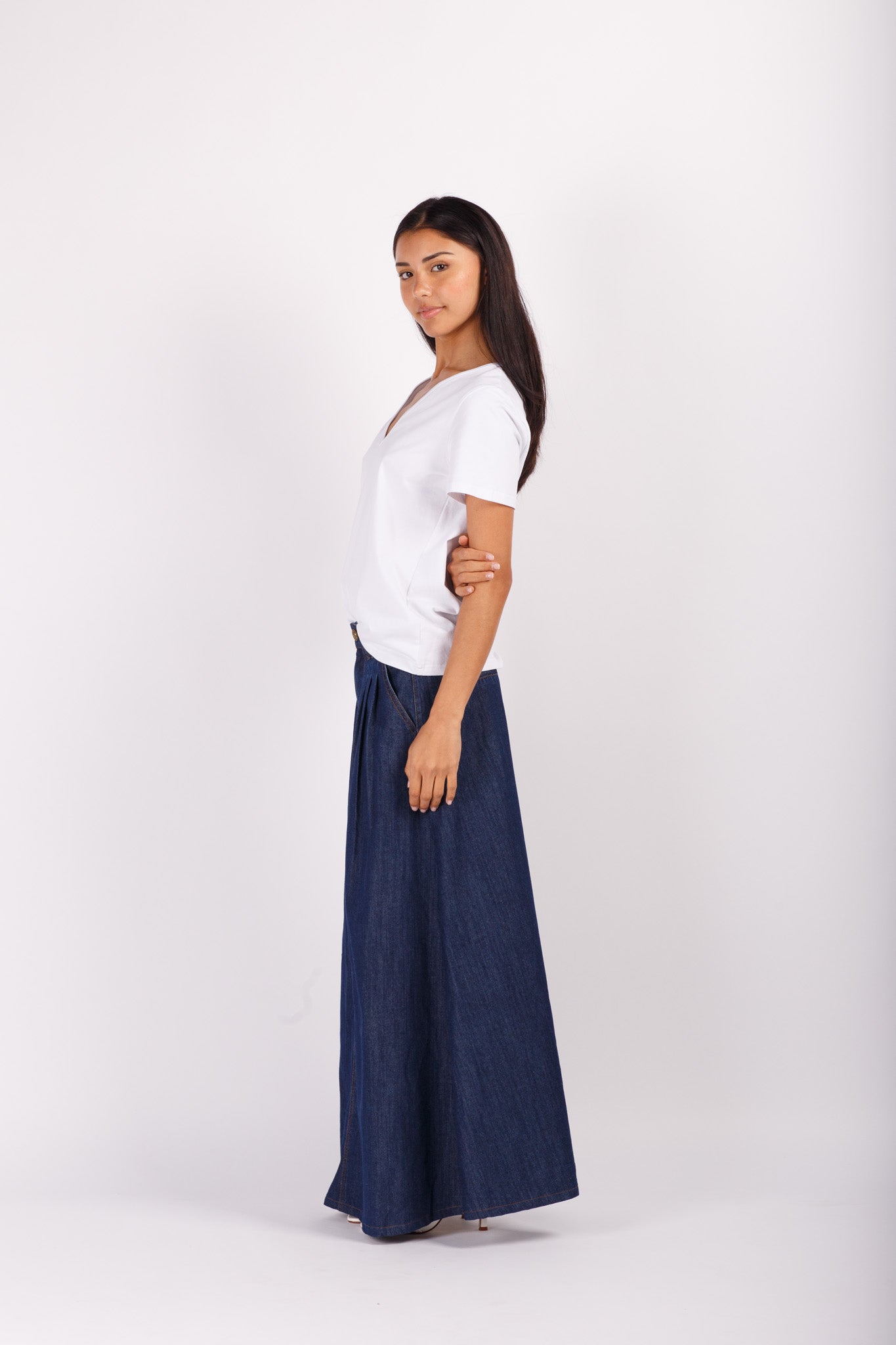 Maxi Denim Skirt