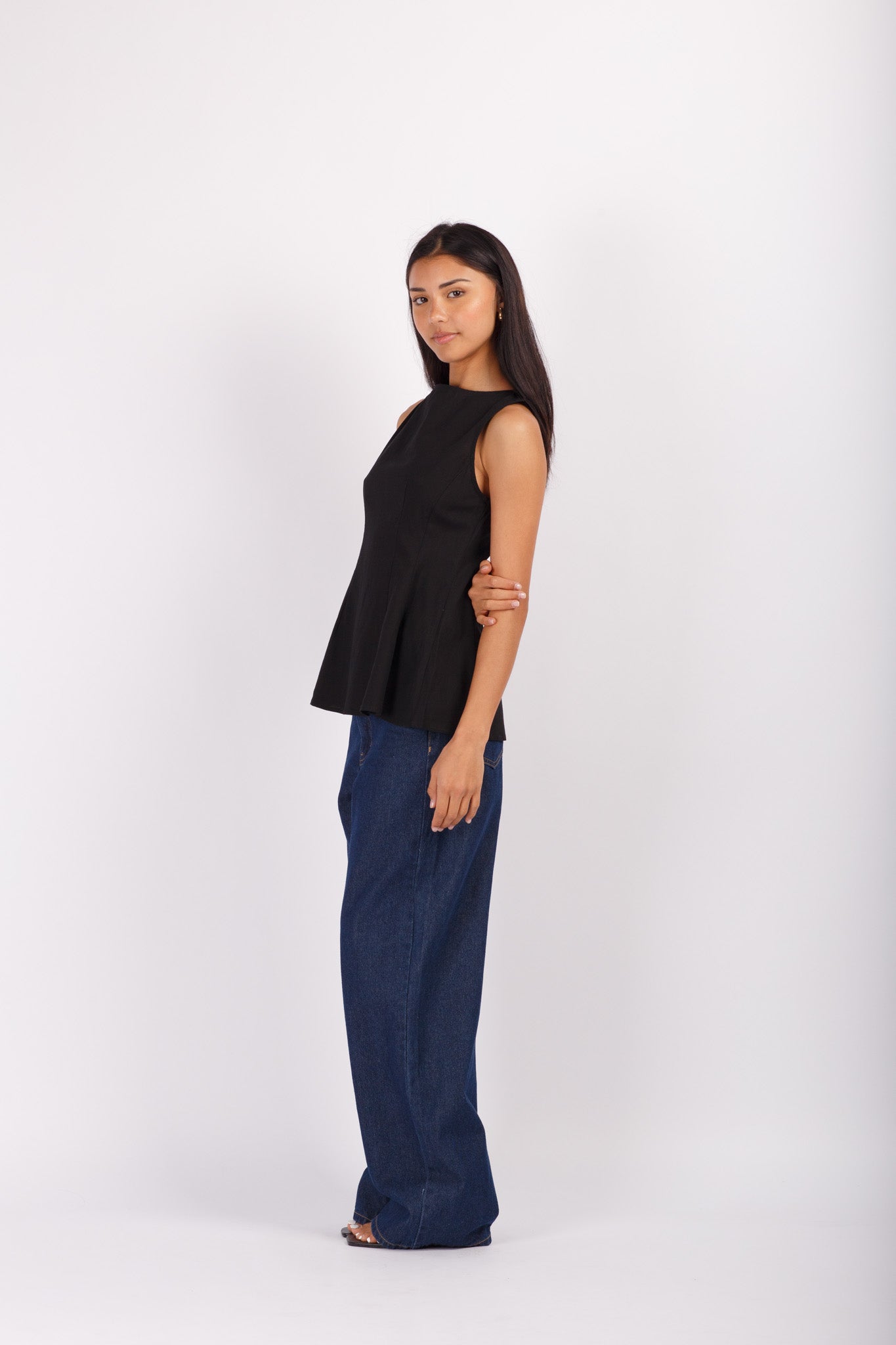 Black Hourglass Top